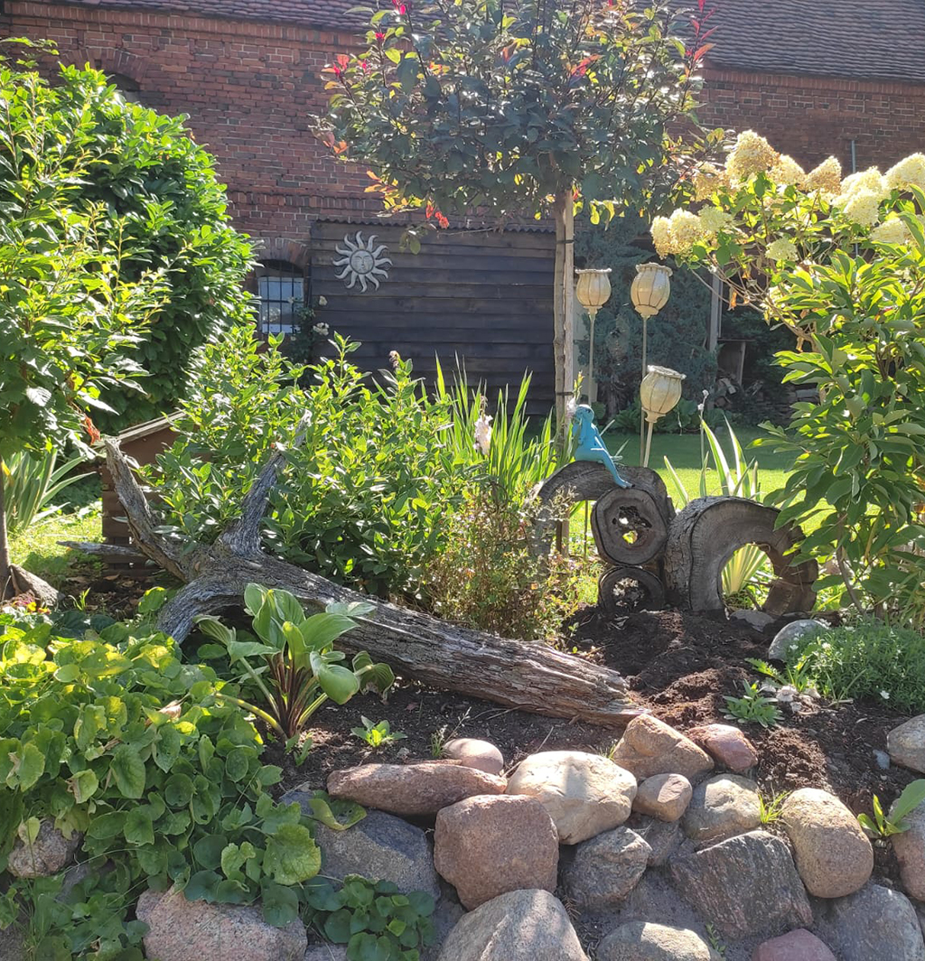 Hübsches Gartenarrengement